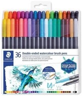 STAEDTLER Marker 36 STAEDTLER 3001 Brush-Pens farbsortiert