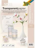 Folia Stumpenkerze Transparentpapier Stark Din A4 Weiss 10er Packung