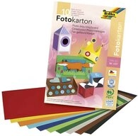 Folia Fotopapier folia Fotokarton 300g pro m&sup2; mehrfarbig DIN A3 10 Blatt