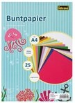 Idena Bastelkartonpapier Idena Buntpapier A4 25 Blatt,sort. ungummiert