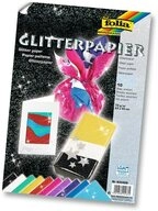 Folia Max Bringmann KG Designpapier folia Glitterpapier 70g/m2 23x33cm 10 Blatt