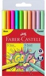 Faber-Castell Filzstift Faber-Castell Filzstifte GRIP Neon+Pastell 10er Set