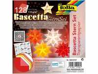 Folia Bascetta SternSet Transparent 115g/m² 7,5x7,5cm rot/gelb/weiß