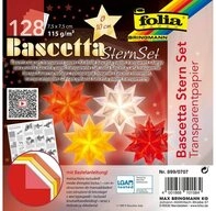 Folia Dekostern folia 899/0707 Faltbl&auml;tter Bascetta-Stern 75 x 75 mm...