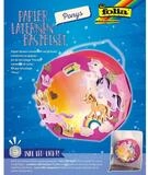 Folia Umzugslaterne folia Laternen-Bastelset "PONY", pink