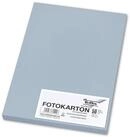 Folia Bastelkartonpapier 50xfolia Fotokarton, DIN A4, 300 g/qm, hellgrau