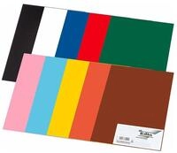 Folia Bastelkartonpapier Tonpapier farbsortiert 130 g/qm 50 Blatt