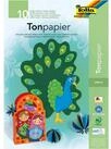 Folia Bastelkartonpapier Folia 603 Tonpapierblock A3 10 Farben sortiert 10...