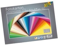 Folia Fotopapier folia Fotokarton 300g/m&sup2; mehrfarbig 25x35cm 50 Blatt