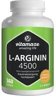 Vitamaze L-ARGININ HOCHDOSIERT 4.500 mg Kapseln Kapseln, 360 St.