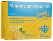 Verla Magnesium Verla 400 Zitrone Direkt-Granulat &ndash; 25 St&uuml;ck Granulat in...