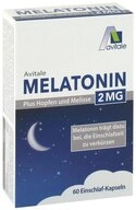 Avitale GmbH MELATONIN 2 mg plus Hopfen und Melisse Kapseln Kapseln, 60 St.