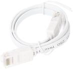 Goobay Goobay CAT 6 Flach-Patchkabel, U/UTP, wei&szlig; 2 m LAN-Kabel