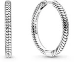 Pandora Paar Creolen Charm-Ohrringe f&uuml;r Silber