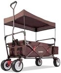 FUXTEC Bollerwagen FX-CT350, inkl. Sonnen-/Regendach, 75 kg Belastbarkeit, faltbar,