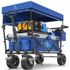 KESSER Bollerwagen, Bollerwagen faltbar GT9000 mit Dach Handwagen Transportwagen