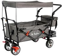 Pinolino&reg; Bollerwagen AddPlus, BxTxH: 56x120x67 cm, mit Bremse, grau meliert