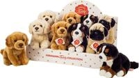 Teddy Hermann&reg; Spiel Hund sitzend 4-fach sort. 15 cm
