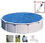 Gre Rundpool ATLANTIS inkl. Zubeh&ouml;r (Set, 5-tlg), H&ouml;he: 132 cm, in versch. Gr&ouml;&szlig;en