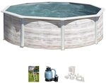 Gre Rundpool Finlandia (Set, 4-tlg), H&ouml;he 120 cm, in versch. Gr&ouml;&szlig;en erh&auml;ltlich