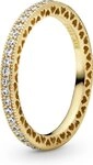 Pandora Fingerring Pandora Funkeln und Herzen Ring 168655C01 Damenring