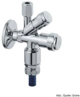 Grohe Badarmatur GROHE Original WAS Kombi-Eckventil DN15, Rohrbel&uuml;fter Bauform