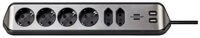 Brennenstuhl Ecksteckdosenleiste 6-fach mit USB 1153590610 Steckdosenleiste,...