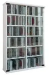 VCM Standregal Holz CD DVD Stand Regal Schrank Roma Glast&uuml;r, 1-tlg.