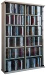 VCM Standregal Holz CD DVD Stand Regal Schrank Roma Glast&uuml;r, 1-tlg.