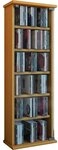 VCM Standregal Holz CD DVD Stand Regal Schrank Vetro Glast&uuml;r, 1-tlg.