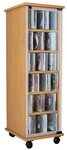 VCM Standregal Holz CD DVD Stand Regal Schrank Valenza Glast&uuml;r, 1-tlg.