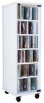 VCM Standregal Holz CD DVD Stand Regal Schrank Valenza Glast&uuml;r, 1-tlg.