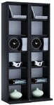 VCM Standregal Holz CD DVD Stand Regal Schrank St&auml;nder Milano, 1-tlg.