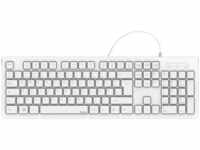 Hama Basic-Tastatur KC-200", Weiß Tastatur, kabelgebunden PC-Tastatur"