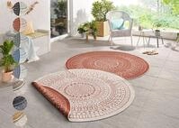 HANSE Home Teppich Porto Wendeteppich, rund, H&ouml;he: 5 mm, In-& Outdoor, Wetterfest,