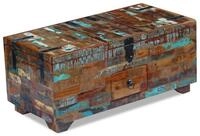 vidaXL Ablagetisch, Couchtisch Truhe Altholz 80x40x35 cm