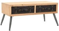 vidaXL Couchtisch Couchtisch Tannenholz Massiv 115 &times; 55 &times; 50 cm