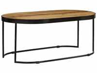 vidaXL Oval Coffee Table in Mango Wood 100cm