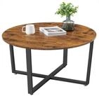 VASAGLE Couchtisch, Kaffeetisch, &Oslash;88 x 47 cm, f&uuml;r Wohnzimmer