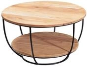 Wohnling Couchtisch WL5.957 60 cm Wohnzimmertisch Holz Massiv Sofatisch Tisch