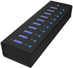 ICY BOX ICY BOX IB-AC6110, USB-Hub, (10x USB 3.0, inkl. Computer-Adapter