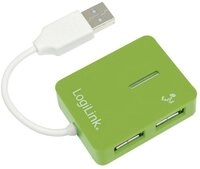 LogiLink USB-Verteiler LogiLink UA0138 USB-Hub 4 Port USB-A USB 2.0 480 MBit/s Gr&uuml;n