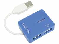 LogiLink USB-Verteiler LogiLink UA0136 4 Port USB 2.0-Hub Blau