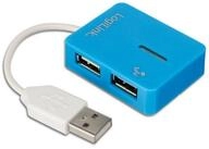 LogiLink USB-Verteiler LOGILINK USB-Hub Smile, blau