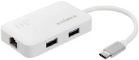 Edimax USB-C&reg; bis 3-Port USB 3 Gigabit Ethernet-Hub EU-4308 Netzwerk-Adapter