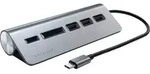 Satechi Type-C Aluminum USB Hub & Card Reader USB-Adapter USB 3.0 Typ A zu USB Typ C