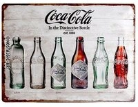 Nostalgic-Art Metallschild Blechschild 30 x 40 cm - Coca-Cola - Coca-Cola Bottle