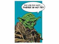 Komar Poster Star Wars Classic Comic Quote Yoda, Star Wars (1 St), Kinderzimmer,