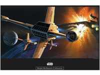 Komar Poster Star Wars Classic RMQ Endor Orbit War, Star Wars (1 St),...