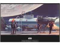 Komar Poster Star Wars Classic RMQ Yavin Hangar, Star Wars (1 St), Kinderzimmer,